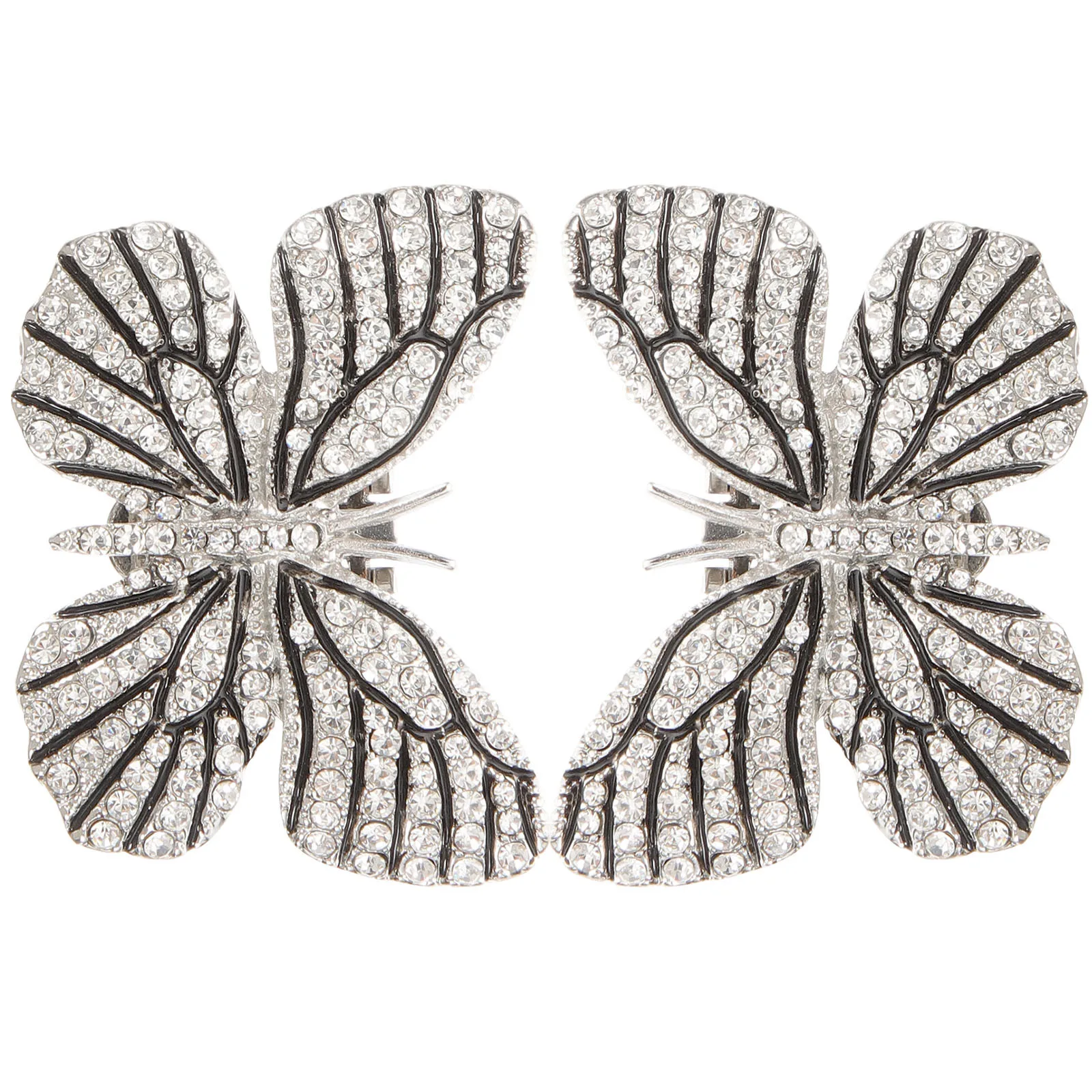 

1Pair Decorative Shoe Clips Butterfly Shape Rhinestone Jewelry for Heels Flats Boots Bridal Wedding Party Elegant Shoe Decor