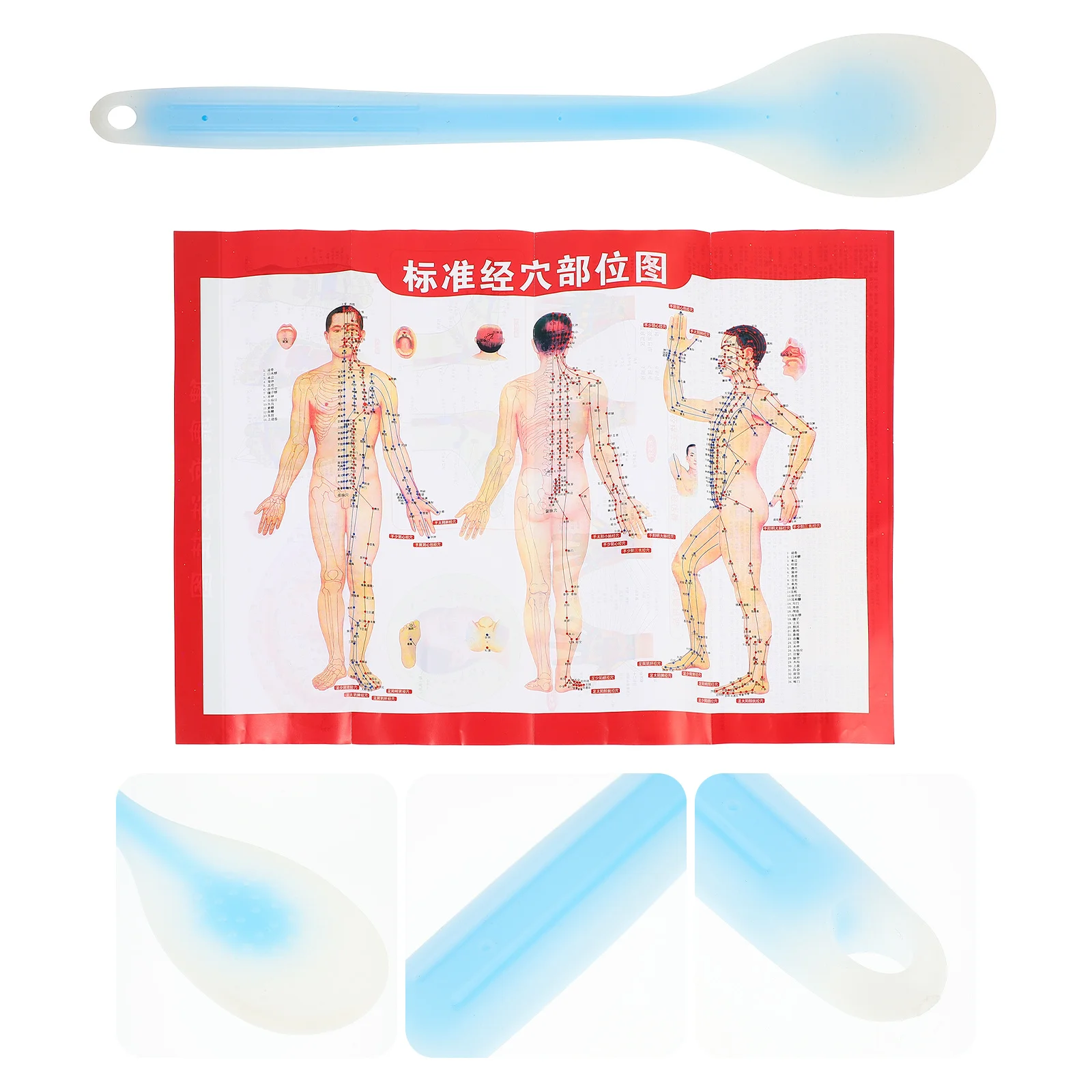 

1 Set Silicone Palm Pat Body Care Tool For Massage Tapping Stick Back Neck Shoulder Massager Flexible Durable Fatigue Relief