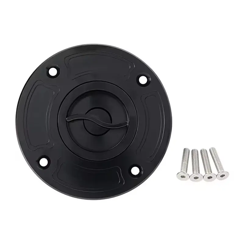 NEW HOT in Stock-Gas Fuel Tank Cap Cover Kit For Suzuki GSXR1300 Hayabusa(Bandit 1200 GSF1200) Keyless Design(1999- 2007& 2001-