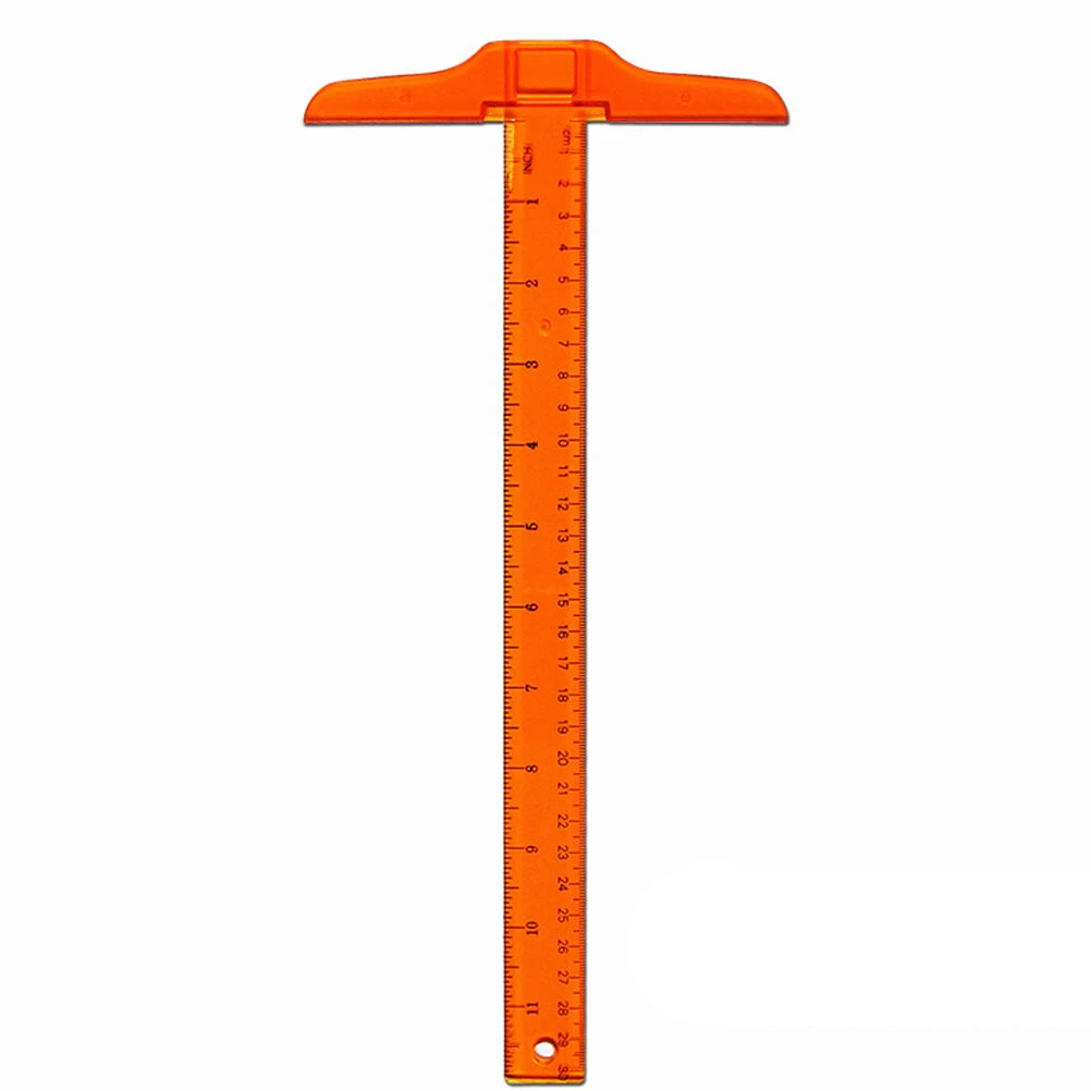 

2PCS Ruler Measuring Metric Scale Quilt Double Shape Drafting Plastic Durable Safe Storage Precision Home Office School