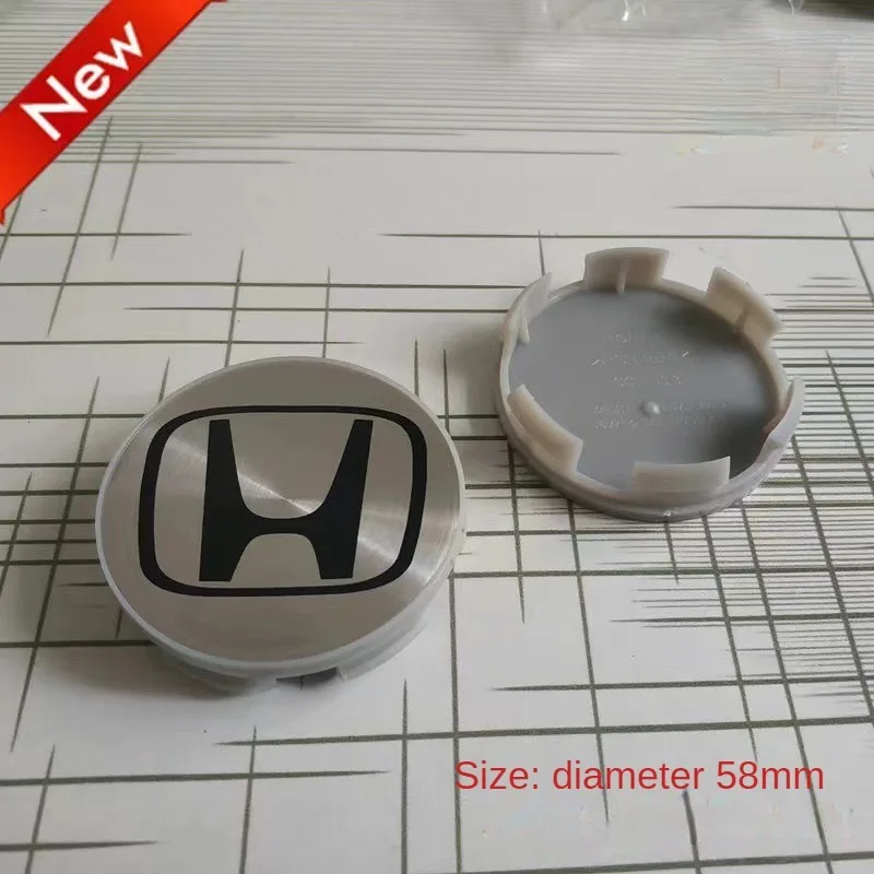 4pcs 58/69mm Wheel Center Cap Car Logo Hub Cover Badge Emblem For Honda Civic City Accord CRV Hrv Jazz Odyssey Spirior CBR HRV