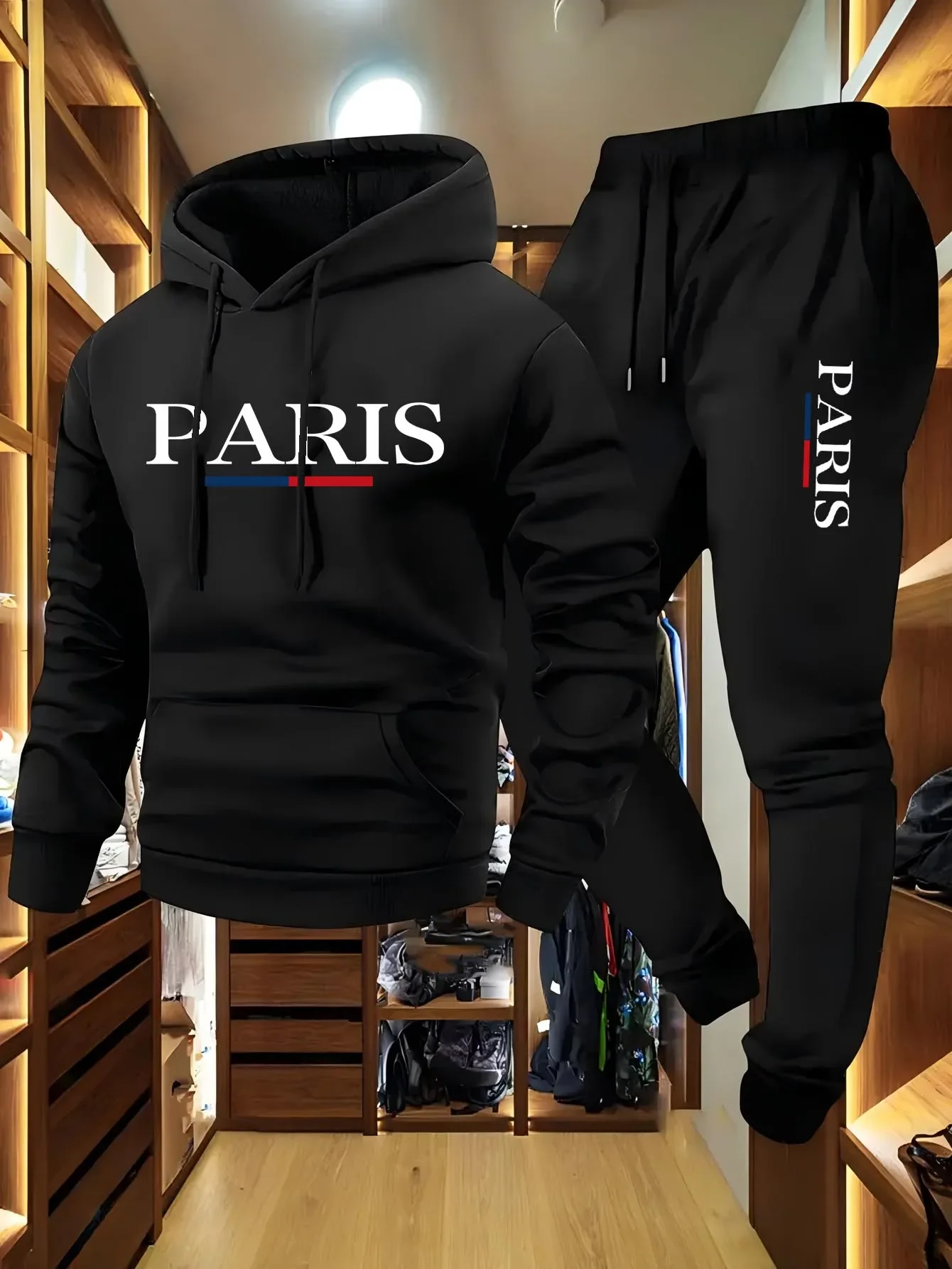 Ensemble 2 pièces de sweats à capuche pour hommes, haute qualité, pour le quotidien, les loisirs, le sport, la course à pied et les activités de plein air