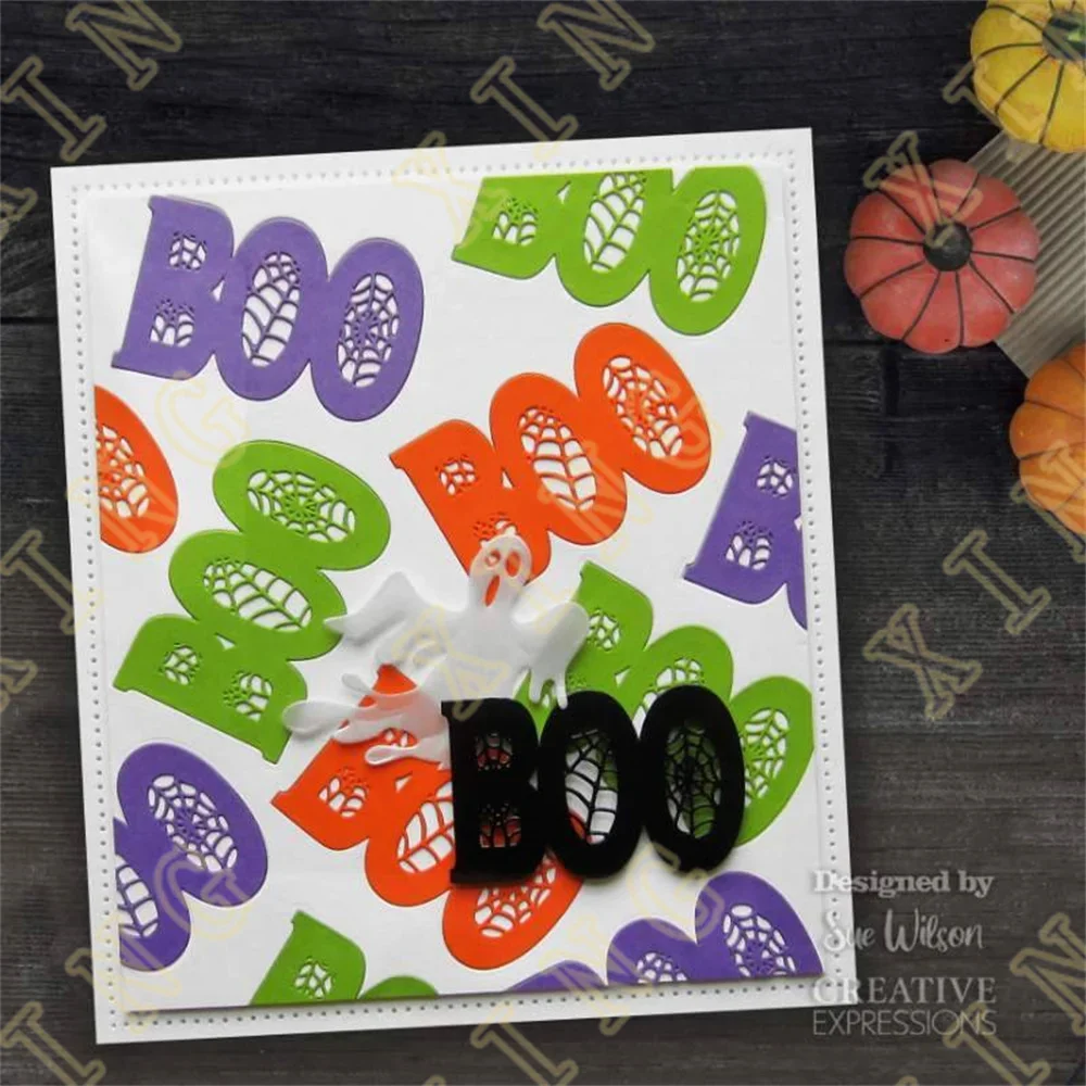 New Metal Cutting Dies Stamps Stencil for Scrapbook Diary Decoration Embossing Template Diy Handmade Happy Halloween Tree House - view 6