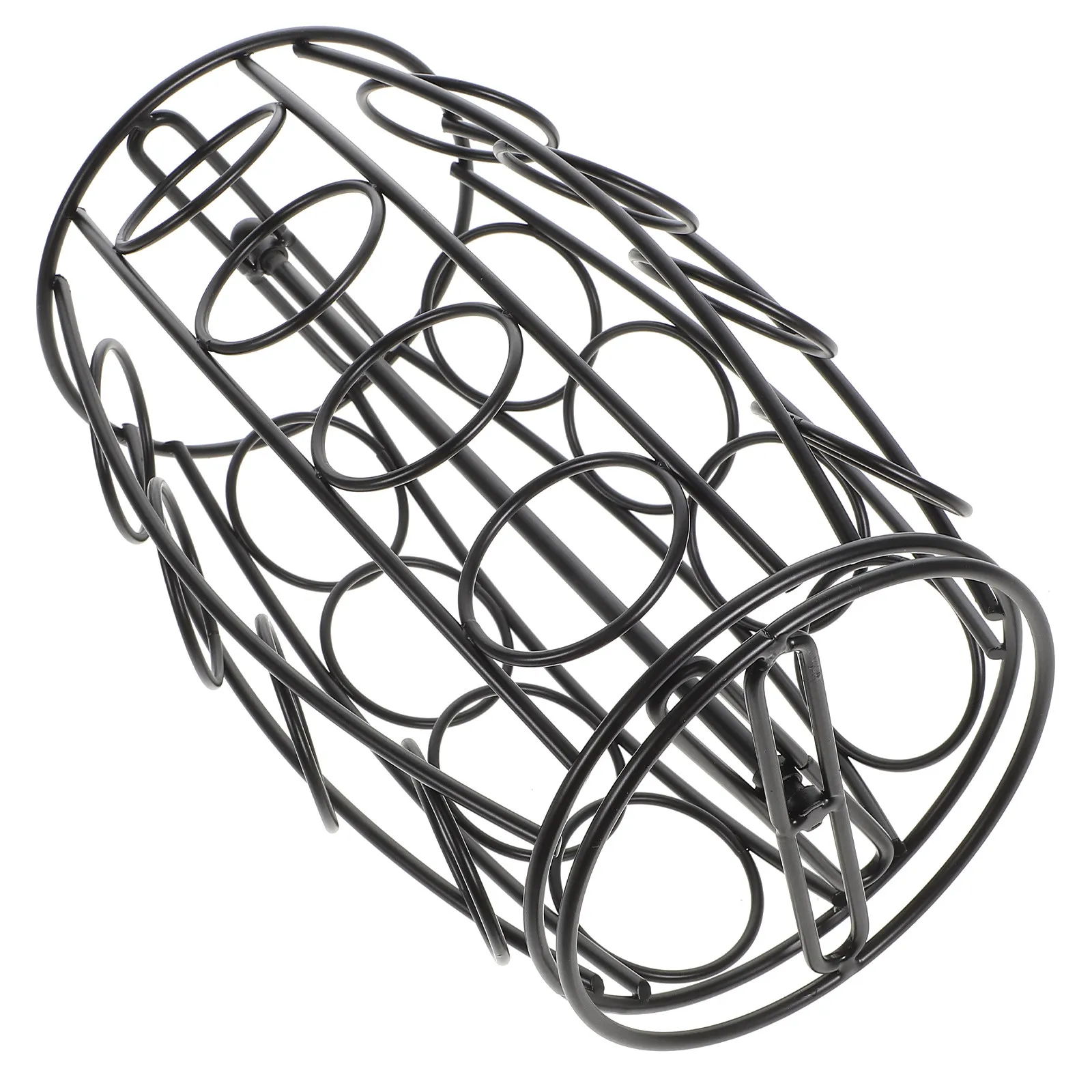 Coffee Storage Rack Heavy Duty Iron Holder for Countertop Display Organizer Coffee Capsules Holder Rack Multi Hole Design