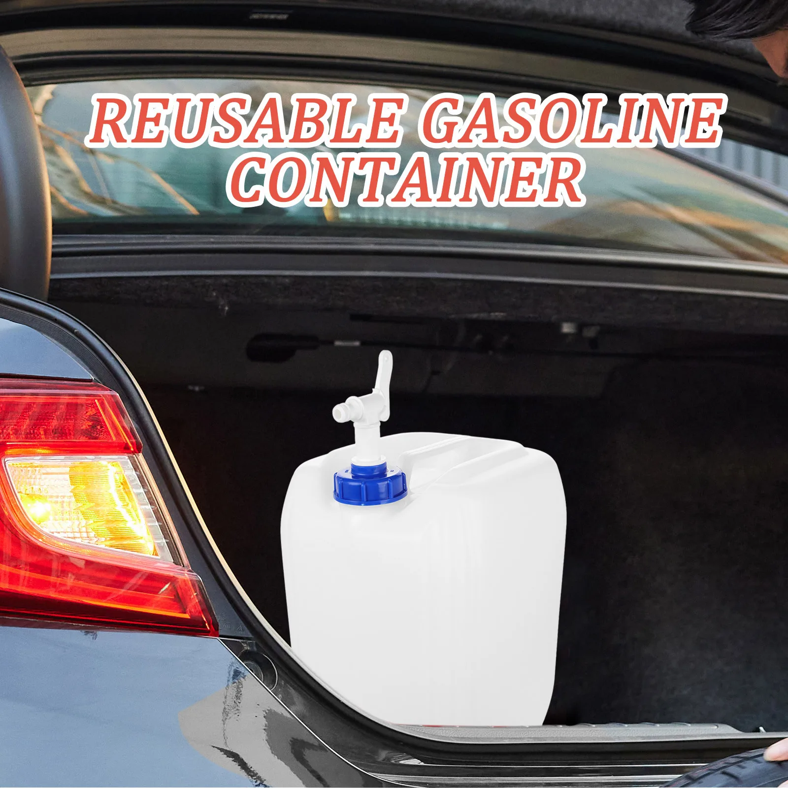 

Portable Water Jug 20L Outdoor Leak-Proof Large Capacity Water Container Camping Emergency Storage Tank Car Washing Bucket