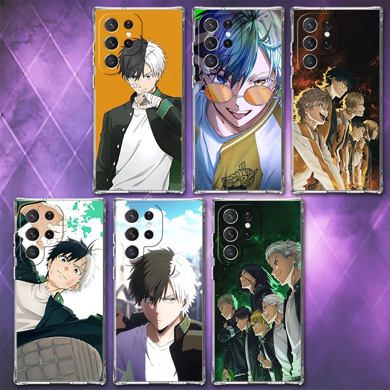 Wind Breaker Sakura Anime Soft Phone Case For Samsung Galaxy S26 S25 Edge S24 S23 Ultra S21 S20 FE S22 Plus + Pattern Back Cover