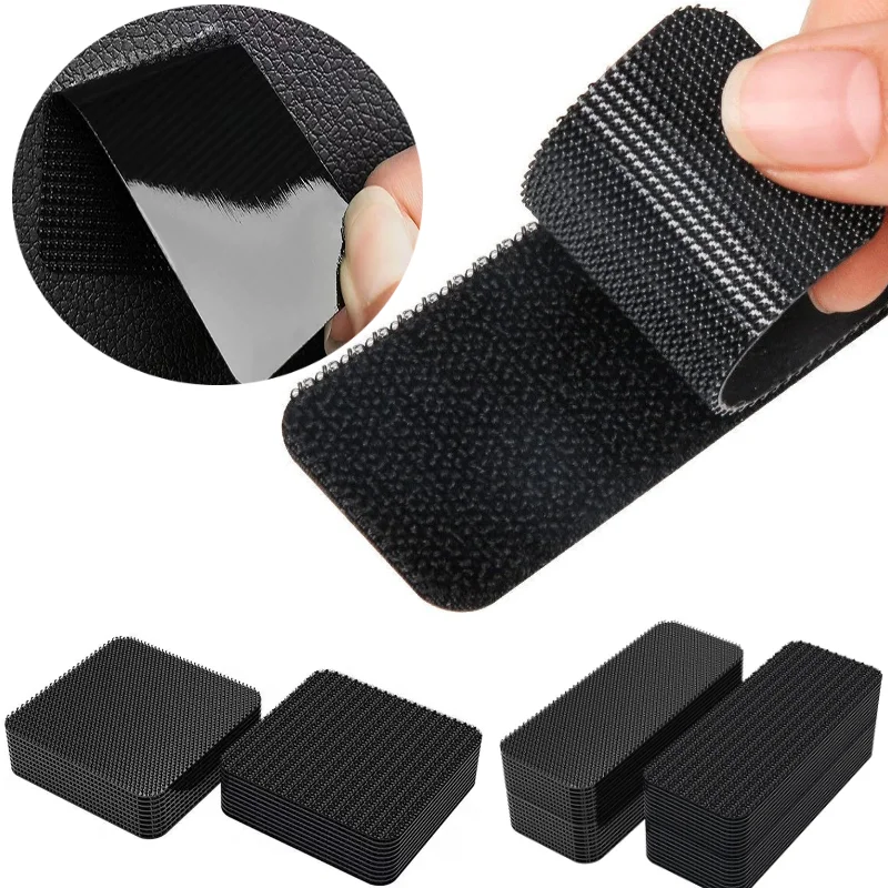 10-60 stücke doppelseitige hoch starke selbst klebende Befestigungs aufkleber Teppich kissen Armaturen brett matte fester Patch Home Teppichboden Skid Grip Tape