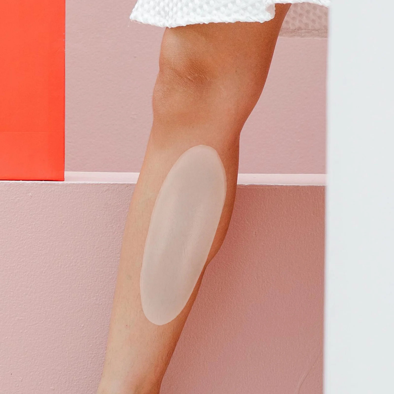 زوج واحد من وسادات العجل المصنوعة من السيليكون ذاتية اللصق لتصحيح شكل الساق غير المرئية ومحسنات الساق المستقيمة الناعمة القابلة للتنفس #5