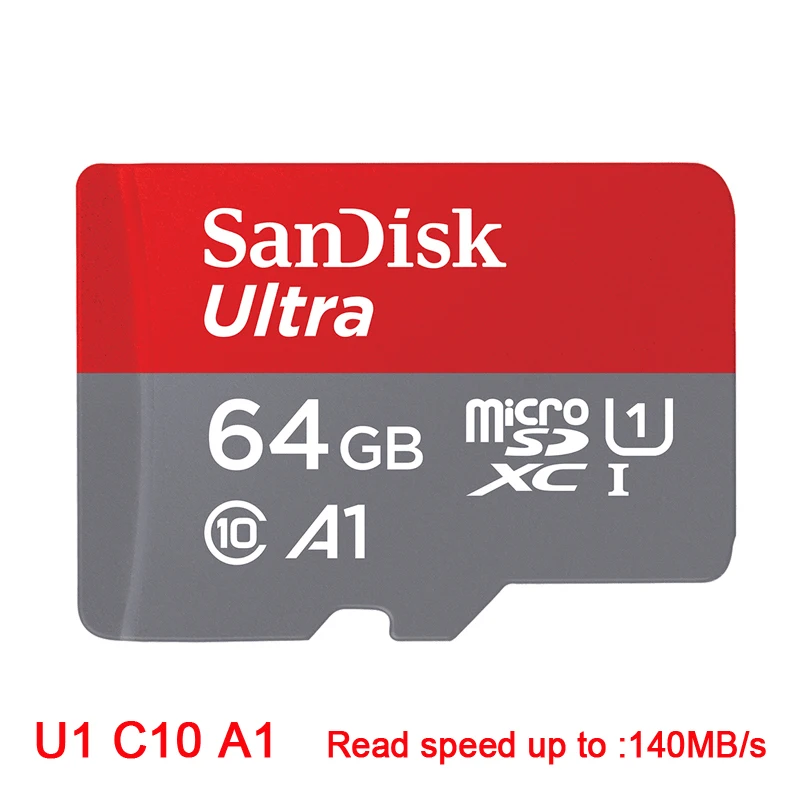 SanDisk-スマートフォン用マイクロSDカード,クラス10 TFメモリカード,32GB, 64GB, 128GB, 256GB, 512GB,テラバイトGB,100% オリジナル
