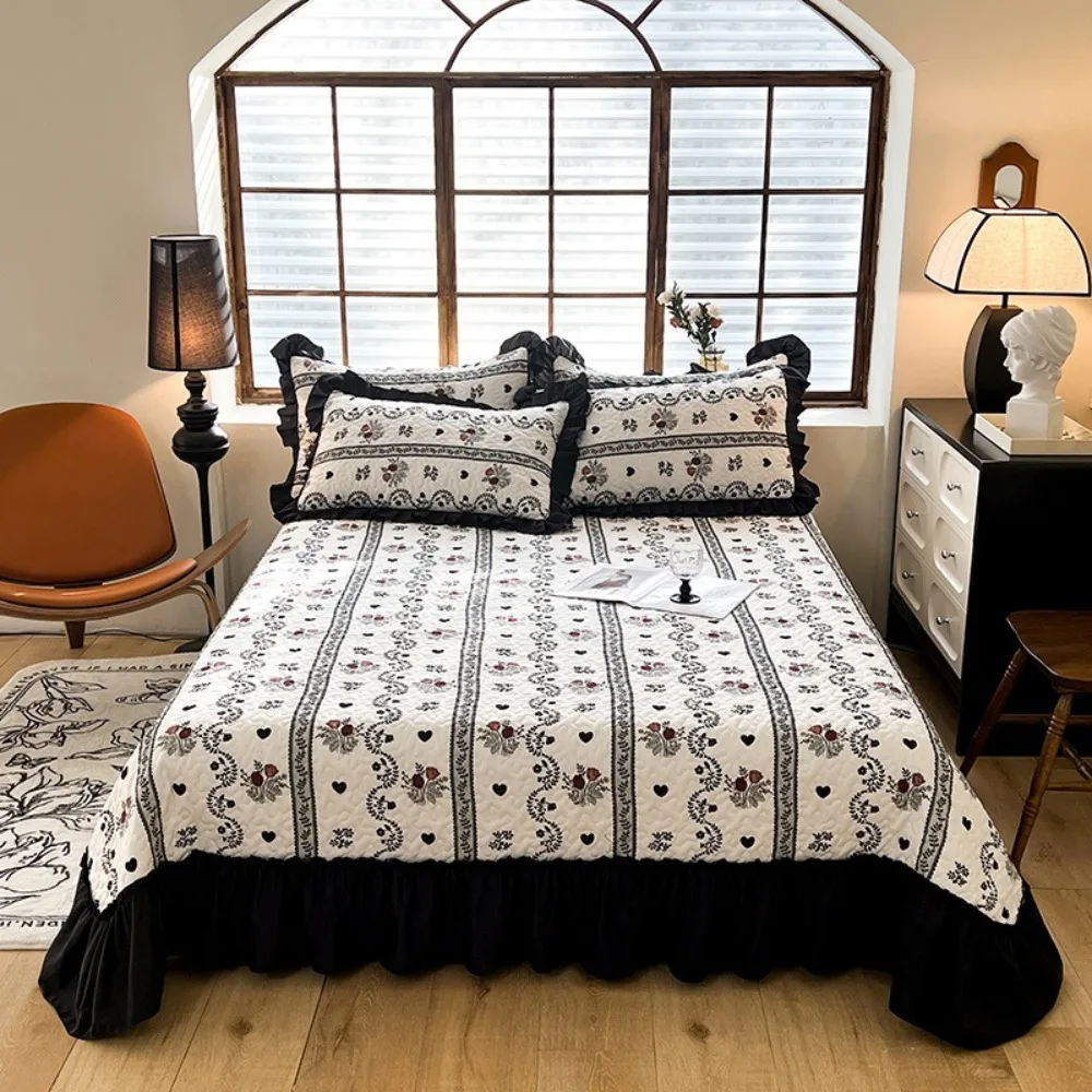 French Style Universal in All Seasons Thickened Bed Sheet Princess Style Lace Bed Skirt Pillowcase Quilt Cover Four-piece Set 2