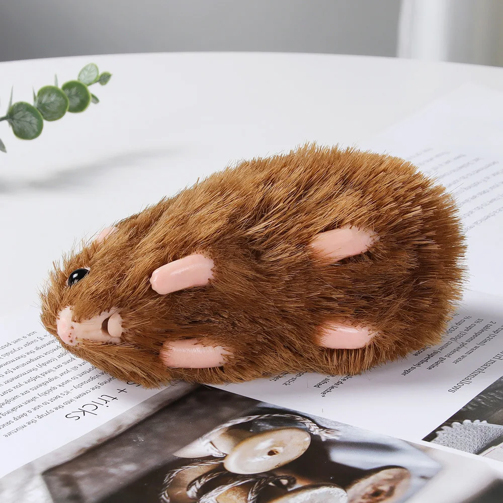 Jouet de souris en silicone fait à la main, simulation de mini hamster pour animal de compagnie, poupées bébé Reborn, doux et réaliste, cadeaux pour nouveau-né