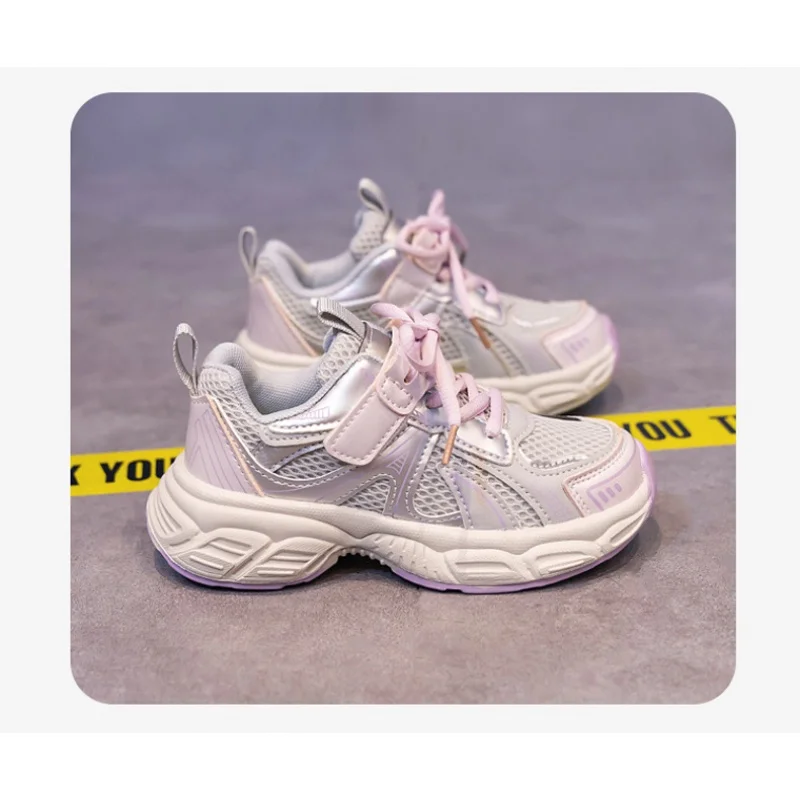 2025 Autumn New Children's Sports Shoes Comfortable and Breathable Boys' Tennis Shoes Soft soled Anti slip Girls' Casual Shoes