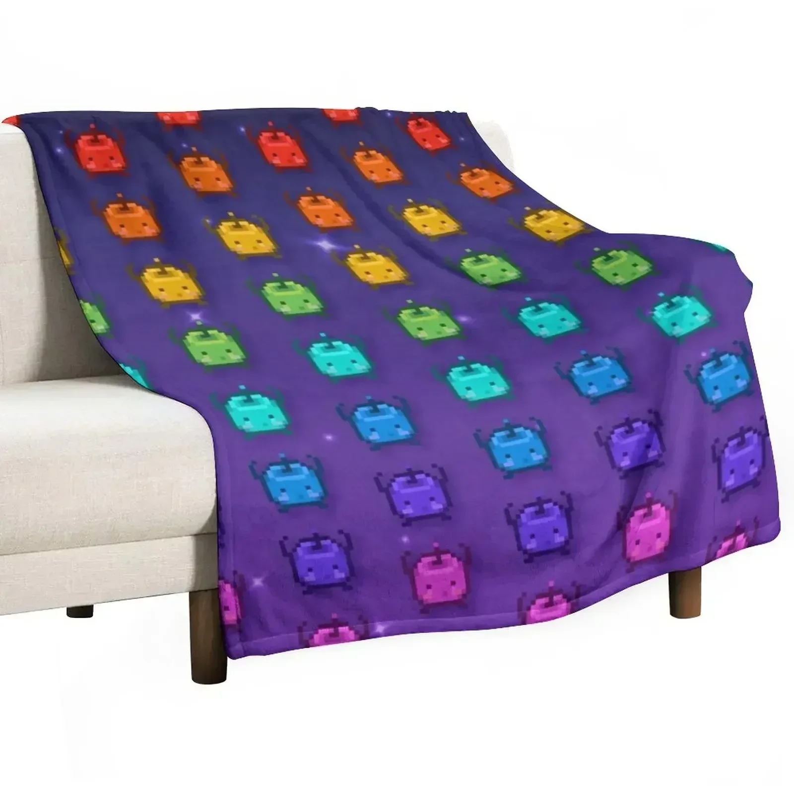 

Stardew Valley Rainbow Junimos Throw Blanket Extra Large Throw blankets and throws Blankets For Baby Luxury St Blankets