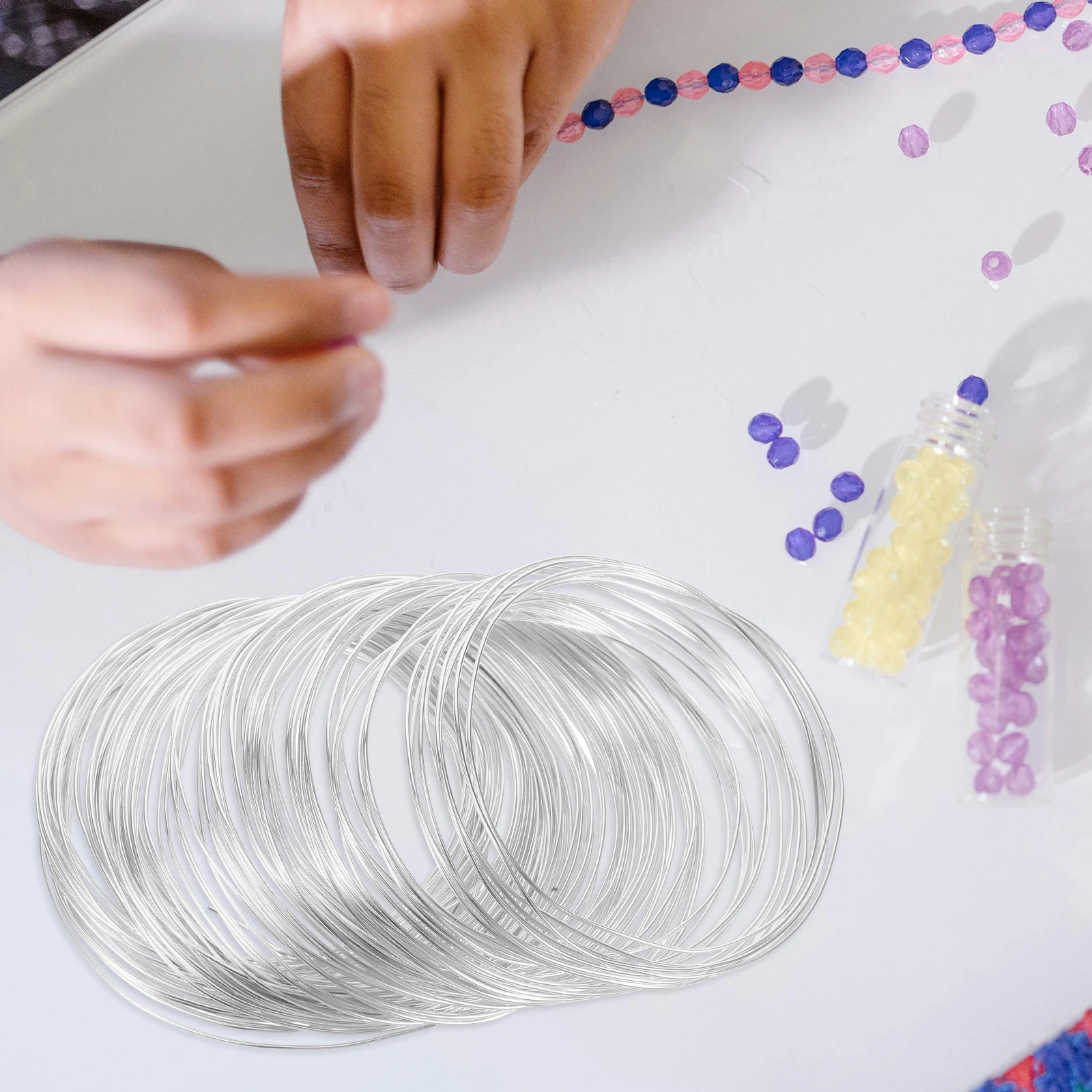 

1 Roll Aluminum Silver Wire Bendable Flexible Jewelry Making Wire Craft Floral Wrapping Beading Art Craft Aluminum