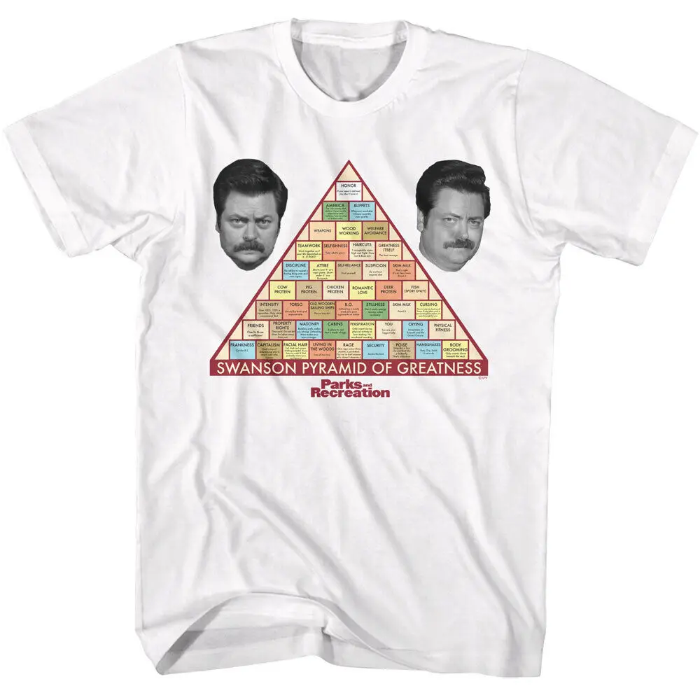 Parks and Recreation Swanson Pyramid Of Greatness Men's T Shirt