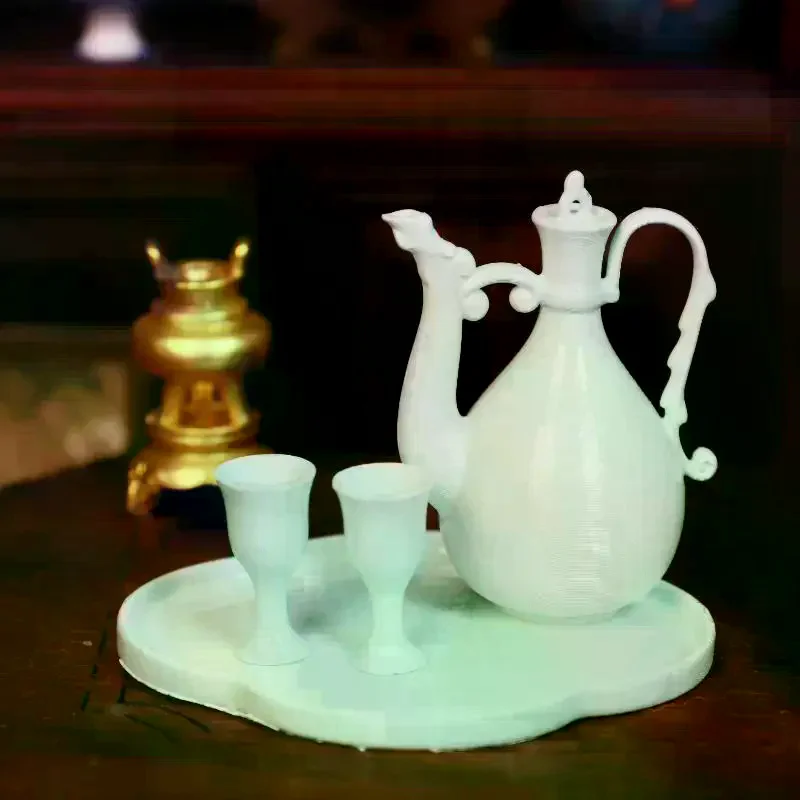 1/6 Dollhouse Miniature Scene Decoration Photos Prop Doll Accessories Toys 1 Set Chinese Ancient Style Mini Peacock Pot Kit