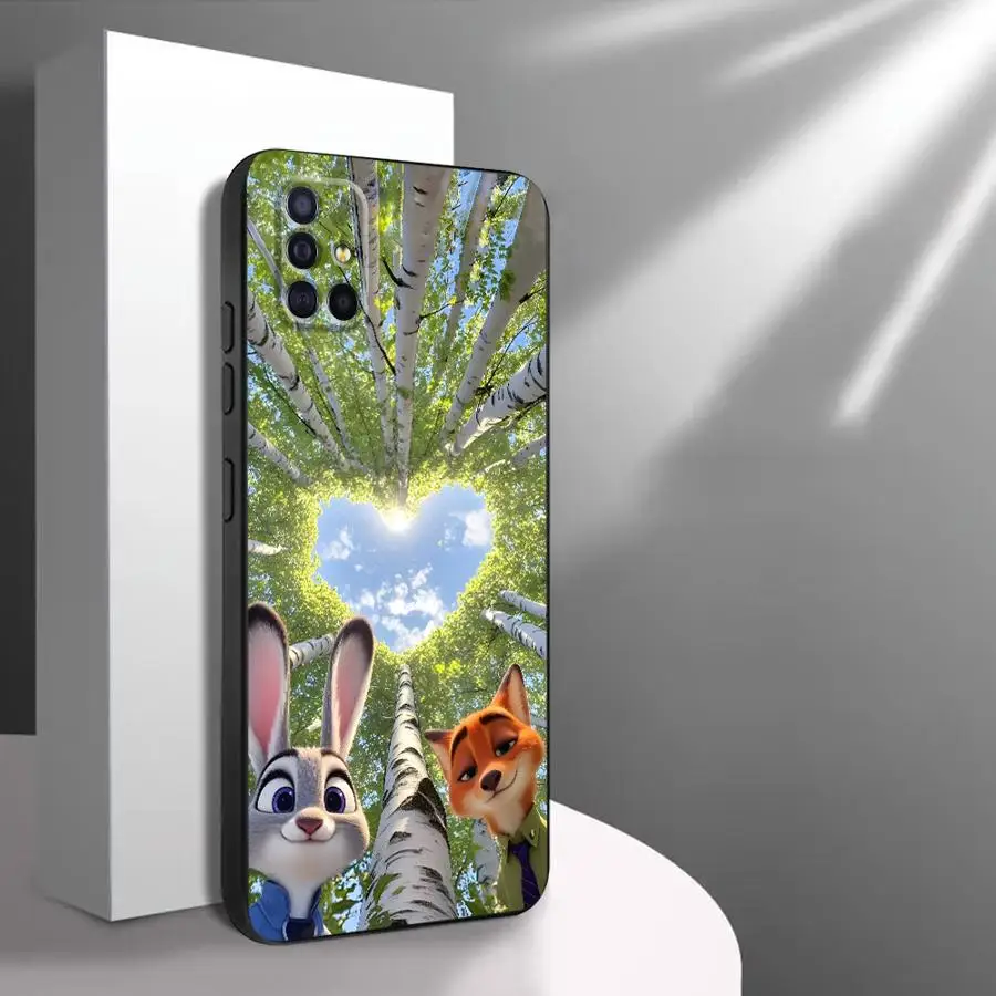 حافظة لهاتف سامسونج جالاكسي نوت S8 S10 9 S9 8 20 Ultra 10 Plus Disney Zootopia Cute