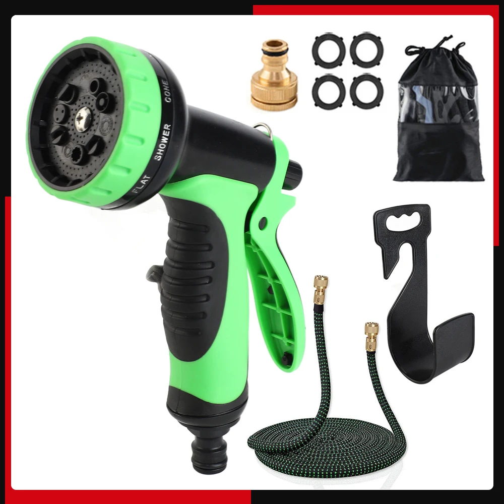 Wasserschlauch, erweiterbarer Schlauch mit Hochdruckdüse zum Waschen von Autoboden und Hof