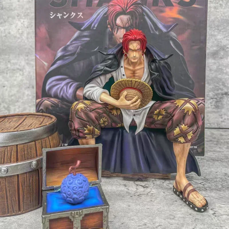 17cm One Piece GK Shanks Figure Chronicle Master Stars Plece BT Sitting Posture Action Figure Pvc Anime Collection Model Toys