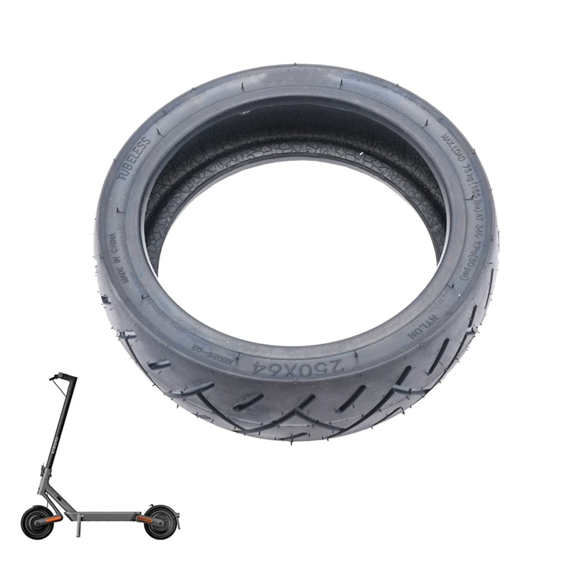 250X64 Tubeless Tire For Xiaomi Mi 4 Ultra Electric Scooter Vacuum Tires 250X64 Non-Slip Spare Wheels Easy Install