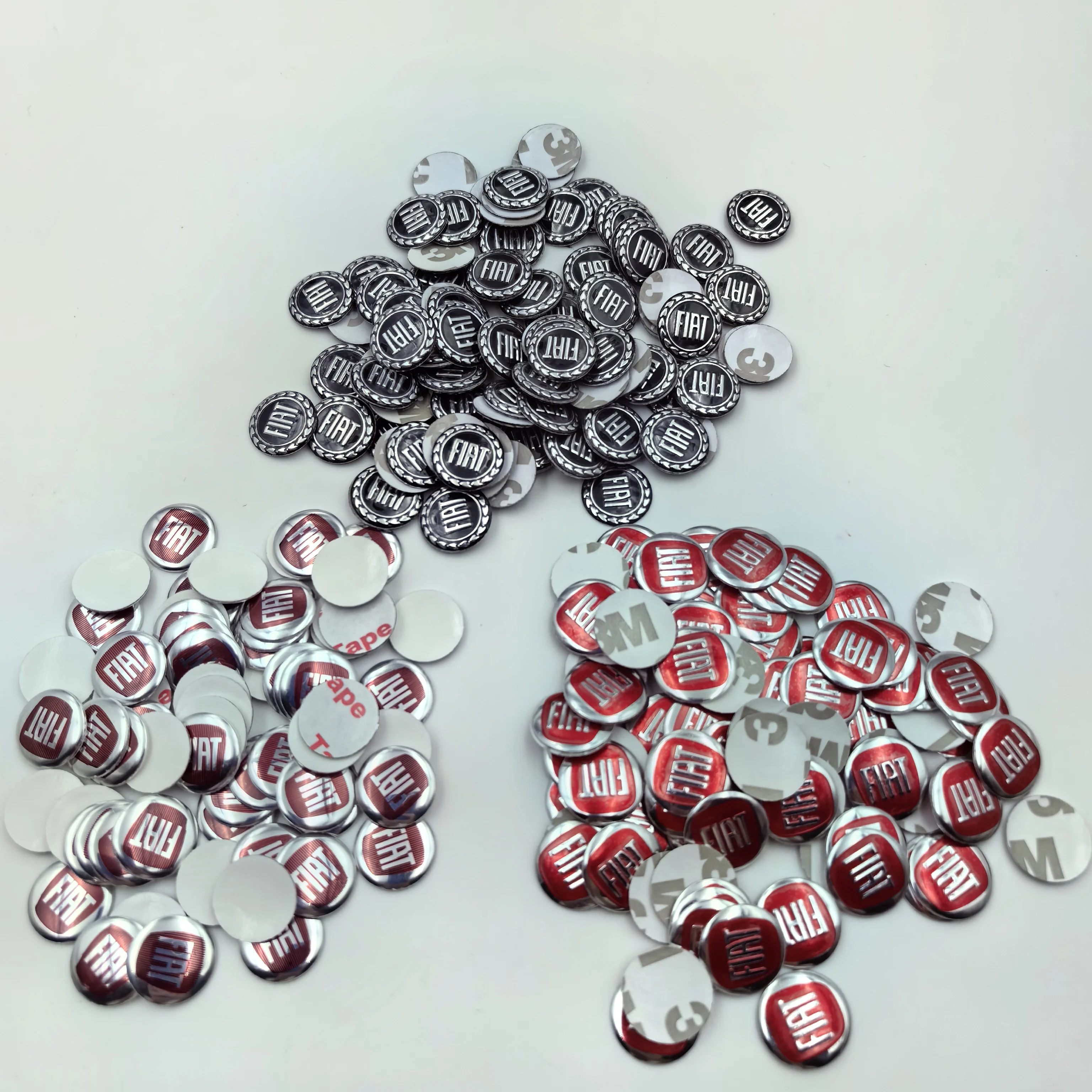 10pcs Metal Car Key Stickers Fiat Specific Badge Paster For FIAT 500 Ducato Panda Grande Punto Tipo Abarth Pulse Strada 600