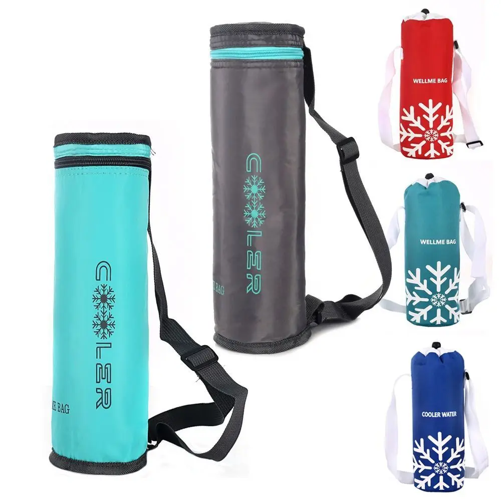 Oxford cloth Insulated Water Bottle Cover With Strap Outdoor Sports Thermal Cup Sleeve Waterproof Warmer Bag Travel