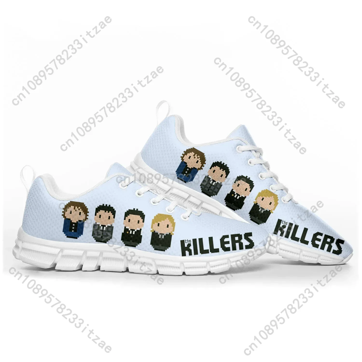 The Killers Rock Band Pop Sports Shoes Mens Womens Teenager Sneakers Casual Custom High Quality Couple Shoes White