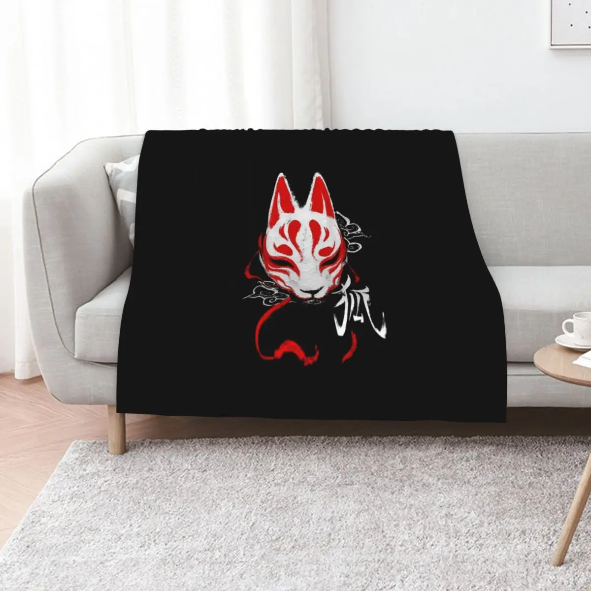 

Kitsune Throw Blanket decorative Moving Furry manga Blankets
