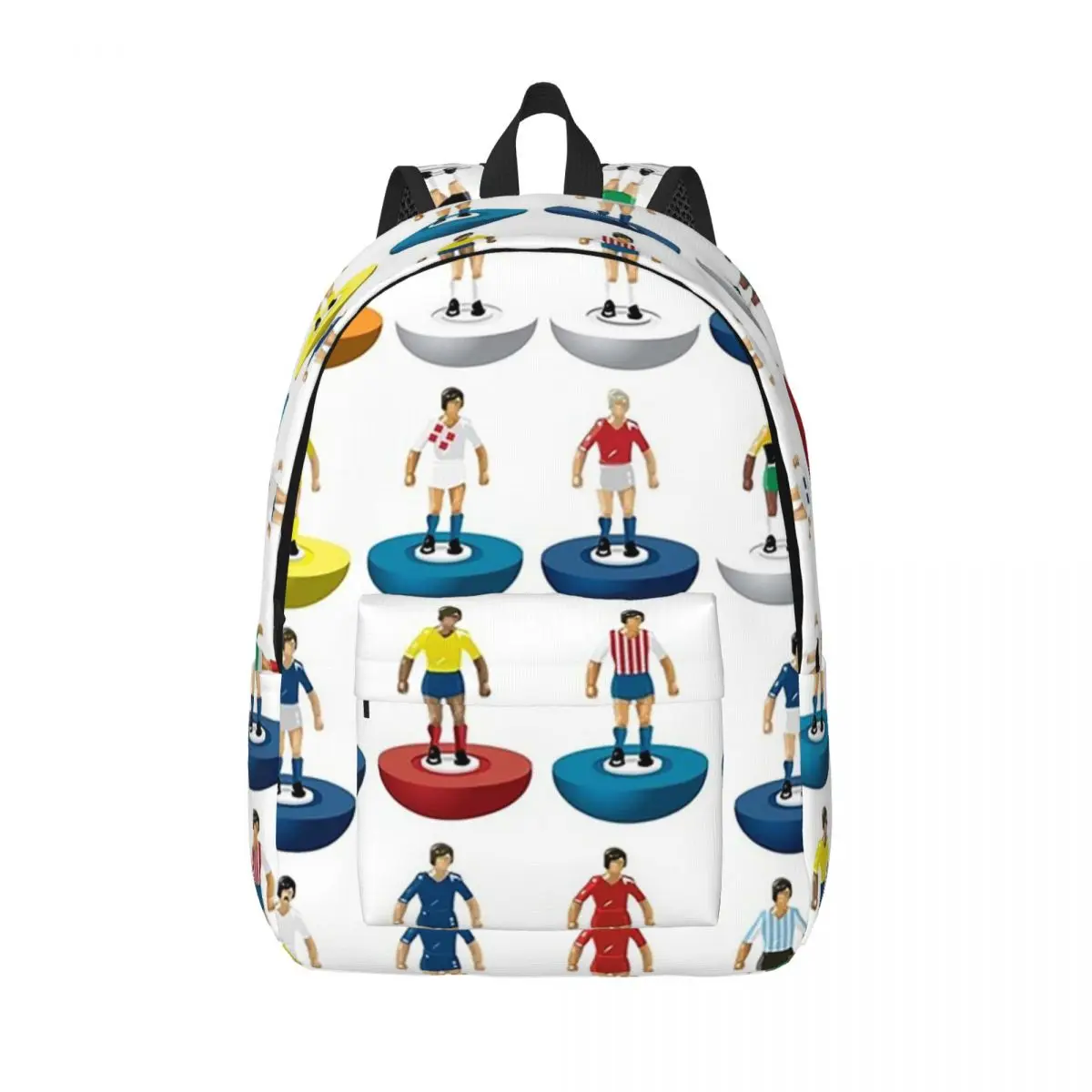 

World Subbuteo Players Student Backpack School Bag Hiking Travel Daypack for Men Women Bookbag Shoulder Bags