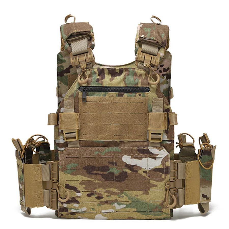 Outdoor trainingsvest multifunctioneel MOLLE-uitbreiding handig vest met snelsluiting, waterdicht en slijtvast
