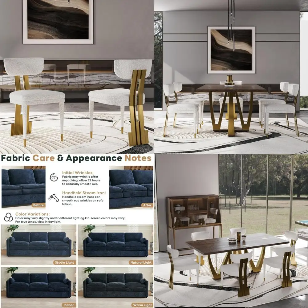 

Modern Cloud Sofa 3-Seater with Plush Foam Cushions, Pocketed Spring Seats, Removable Chenille Fabric Pillows, Comfortable Livin