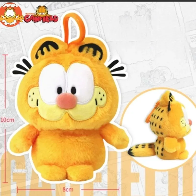 Garfield animais de pelúcia brinquedo boneca kawaii plushie chaveiro brinquedo dos desenhos animados mochila pingente anime gato pelúcia decoração presente