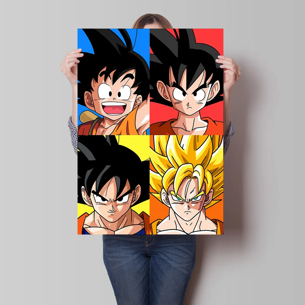 Hohe Qualität Leinwand Wand Kunst Dragon Ball Gohan Broly Hd Poster Drucke Klassische Action-figuren Cartoon Bild Dekoration Malerei