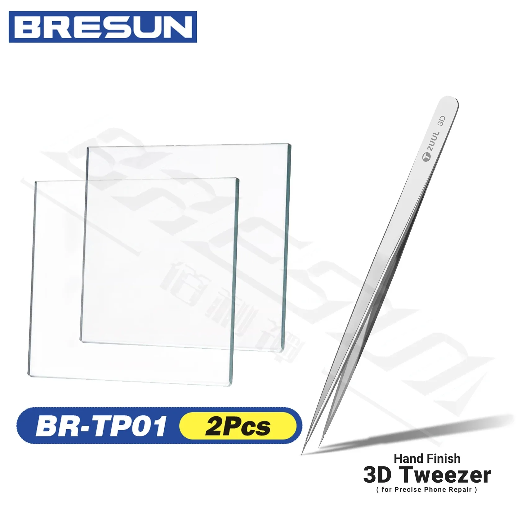 Bresun TP01 Explosionsgeschützte Hartglasdichtung 2 Stück Verhindert Lötkugel-Berst für BGA-Reballing Stahlgitter-Schutz Telefon R – Detail 8
