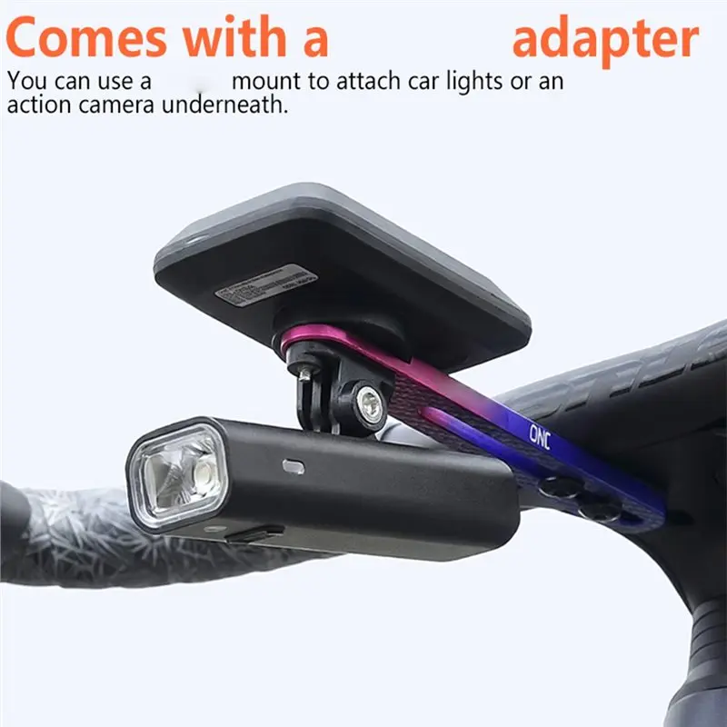 CGDS-For Garmin Bryton Action Camera& Light Mounting Aluminum Bike Computer Mount CNC Multifunctional Extension