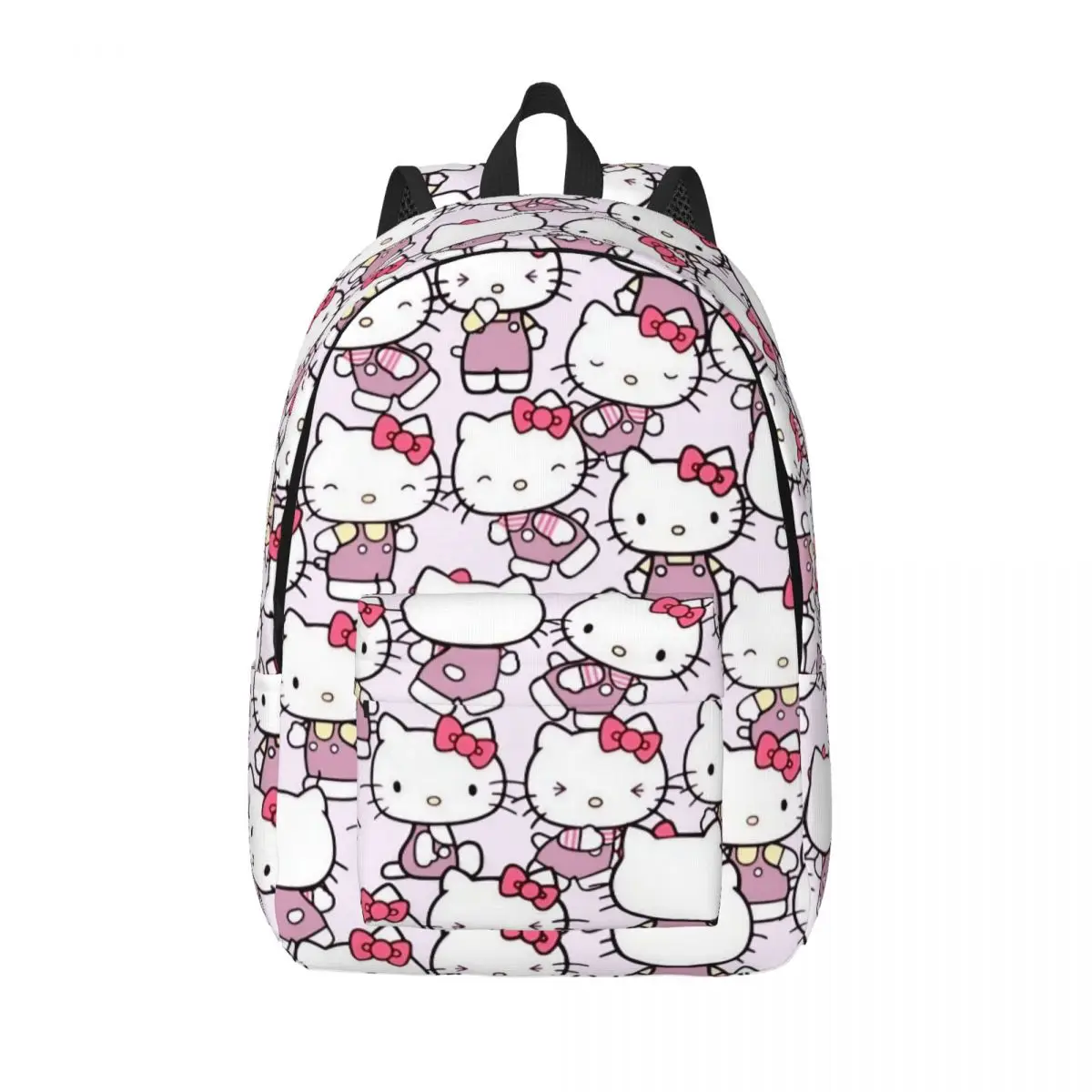 

Узор Hello Kitty для подростков, школьная сумка для книг, кавайный рюкзак с героями мультфильмов, прочный рюкзак для колледжа средней школы