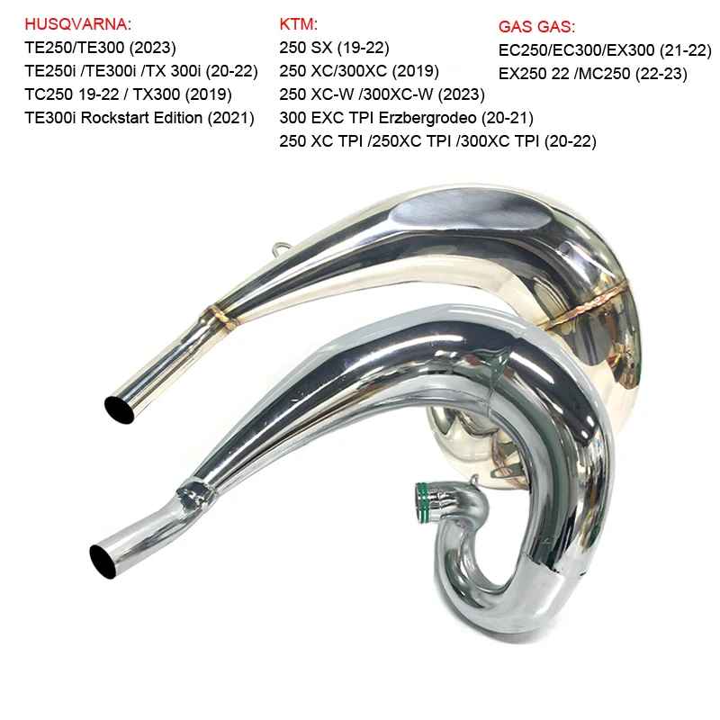 Motorcycle Exhaust Front Link Pipe For KTM 250 SX 250 XC/300XC 2019-2022 Offroad Bike 2 Strokes Exhaust System 250 XC-W 300XC