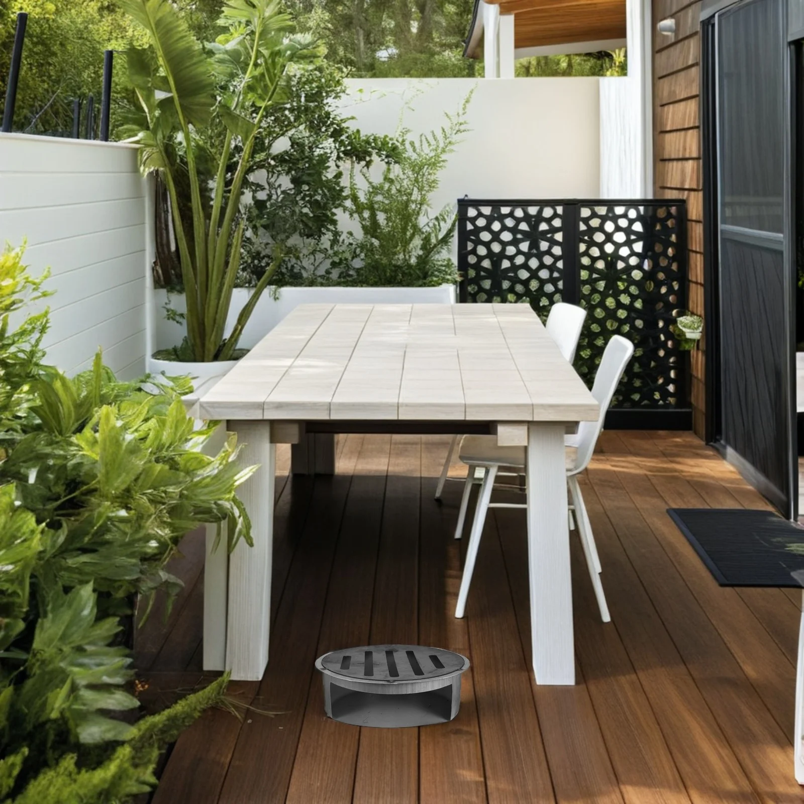 

Wood Stove Ash Box Round Fire Pit Ash Tray Mesh Safe Use Outdoor Fireplace Bbq Accessory Burning Rack Woodstove Accessory