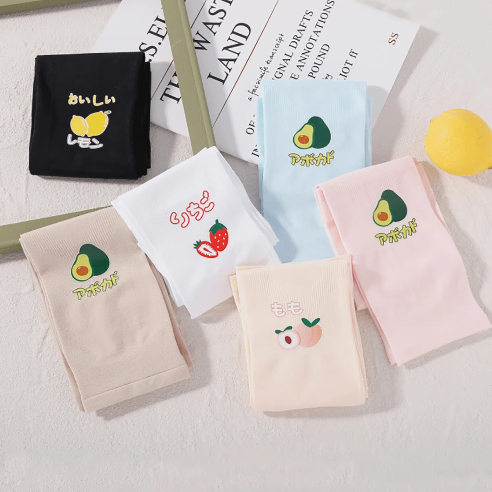 Simpatiche maniche da golf per guida da donna, fragola, avocado, protezione solare UV, maniche in seta ghiacciata, maniche rinfrescanti