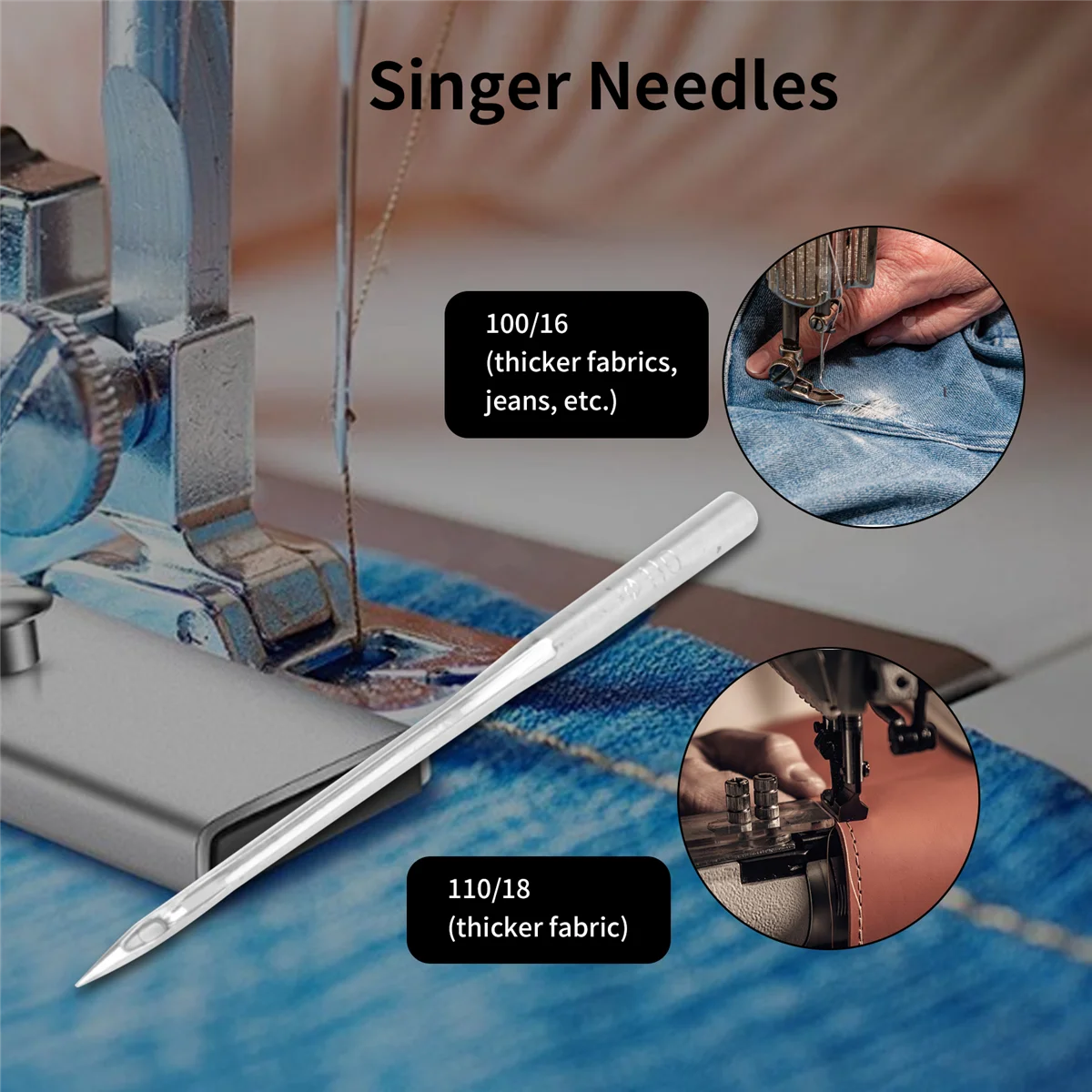machine needles Sewing Machine NeedlesPack of 50 for Singer and Home Sewing Machines.Universal Standard Needles