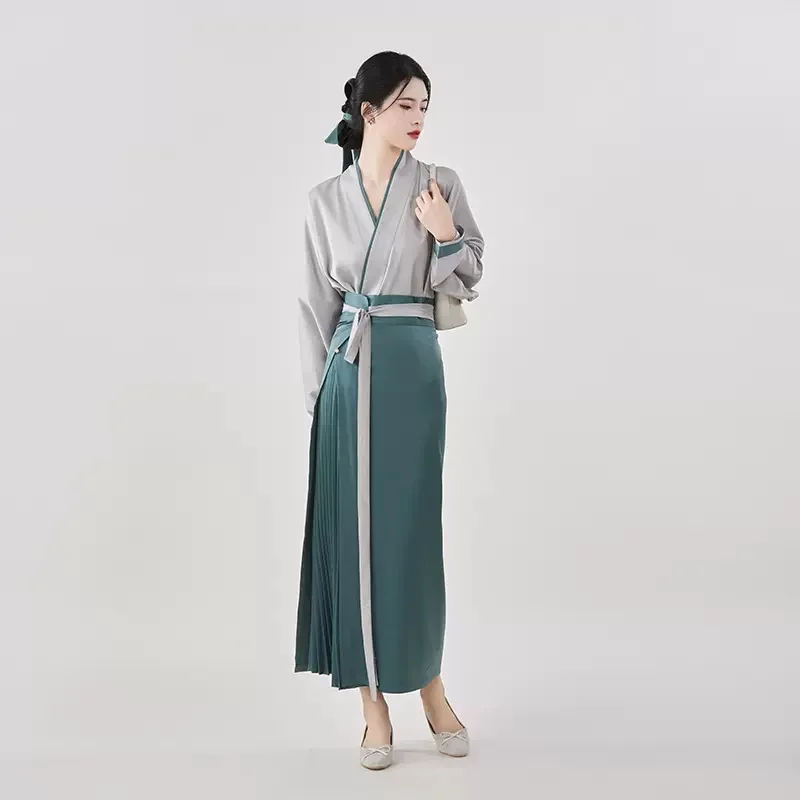 

Women's Chinese Traditional Dress Daily Wear Summer Dress 3pcs Set Hanfu Photography Dress