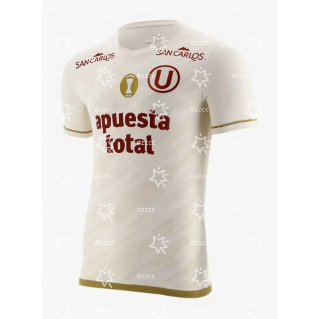 25-26 Liga 1 Peru Universitario de Deportes match training suit Football jersey Sports Dry Quickly Men's T-Shirt Kid's Clothing