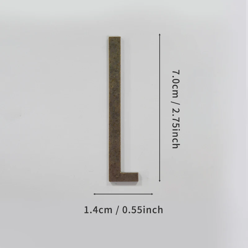 Selbstklebende Hausnummern aus Bronze, englische Alphabetbuchstaben aus Metall für Wohnung, Zimmer, Türschild, Tisch, Briefkasten, Nummernaufkleber, 7 cm – Detail 19