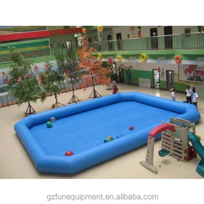 Sunny water pool inflatable water park play water in inflatable swimming pool for many peoples