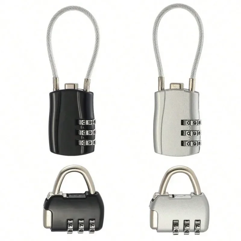 1Pcs Durable 3 Digits Password Lock Anti-theft Helmet Lock for Scooter Motorcycle Travel Luggage Drawer Combination PIN Lock