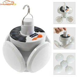 Solar Football Light LED Folding USB Charging Hang Lamp Night Market Stall Lighting Home Emergency Power Outage Outdoor Camping