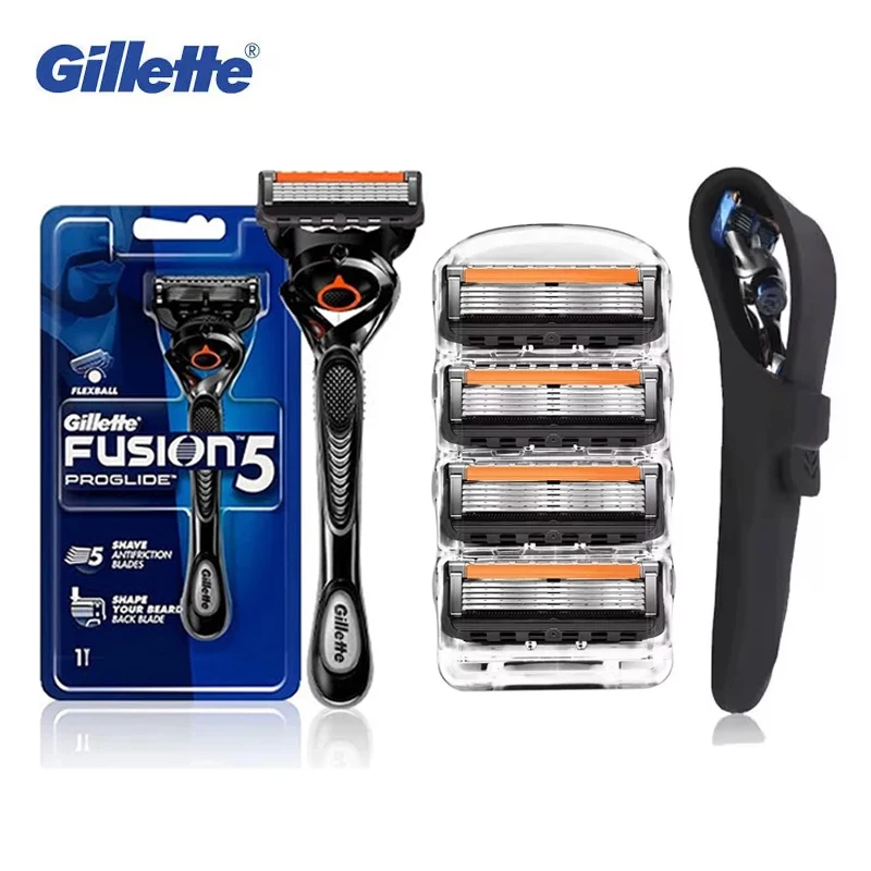 Gillette Fusion 5 Proglide Razor FlexBall Handle Technology Manual Shaving Shaver Men's Face Hair Removal Razor Blade Refills
