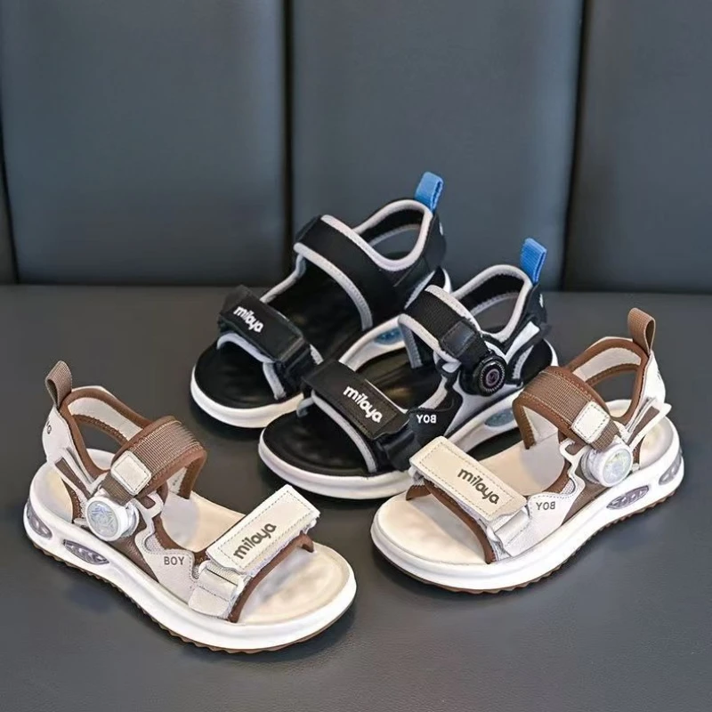 

2026 Summer New Fashionable and Versatile Children's Sandals Cute Cartoon Boys' Sandals Soft Bottom Anti Slip Comfortable