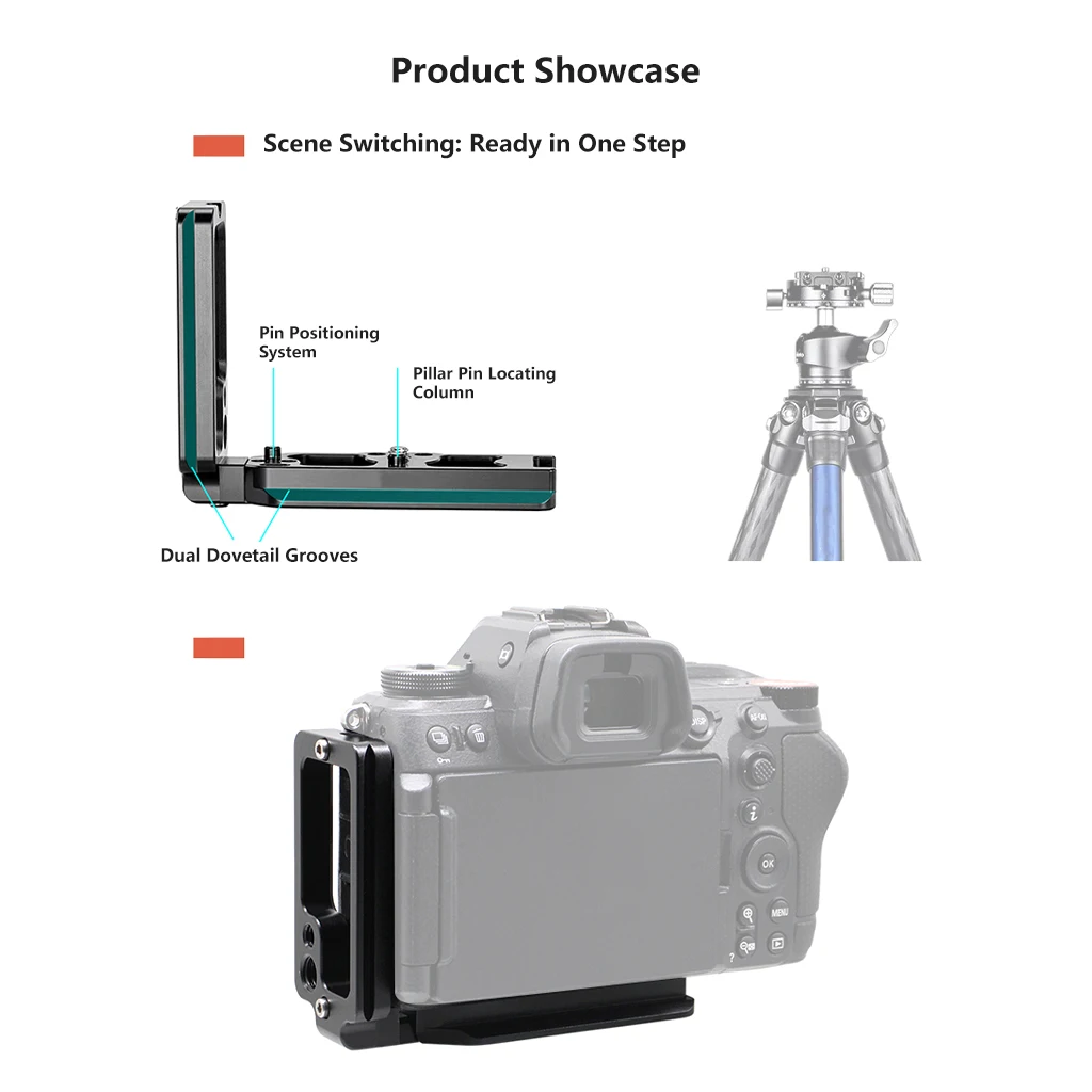 Kamerakäfig für Nikon ZR Z5/Z6/Z7/Z6II/Z7II Kamera-Videorig aus Aluminiumlegierung mit L-Platte zum Schutz der Kameras – Detail 22