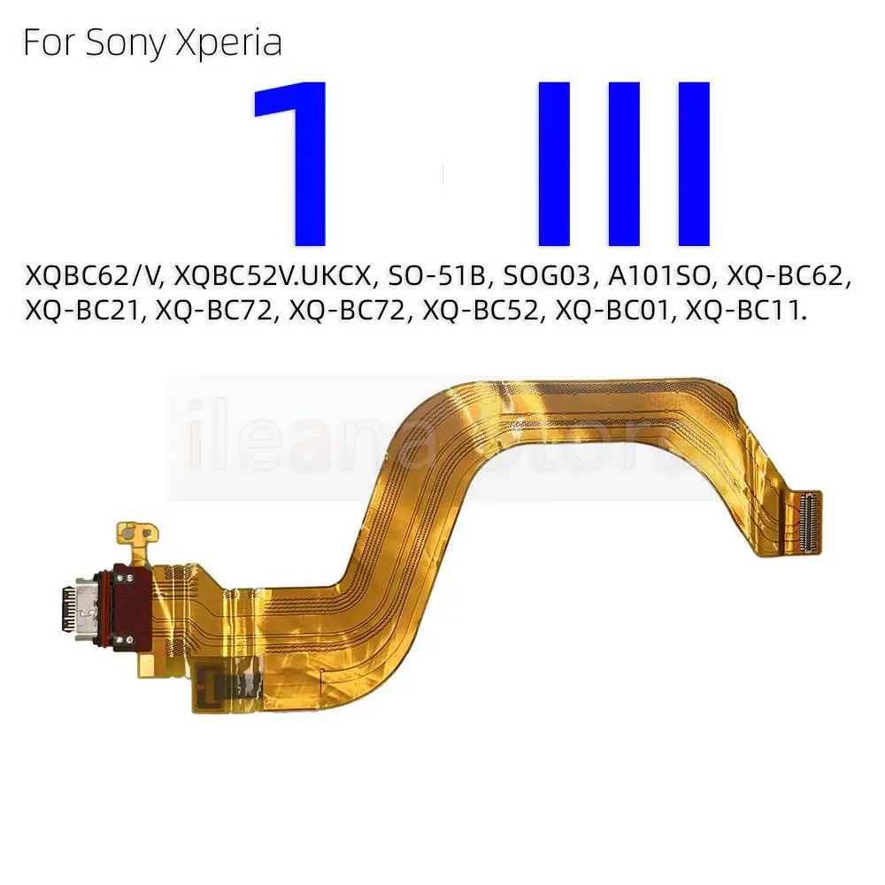 Aiinant USB Charging Dock Connector Port Charger Flex Cable For Sony Xperia 1 5 10 I II III 2 3 Plus Compact Premium